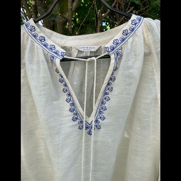 Lucky Brand Embroidered Blouse - Picture 6 of 12